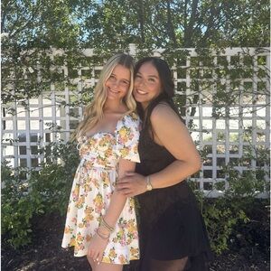 FOR LOVE AND LEMONS extra small floral mini dress